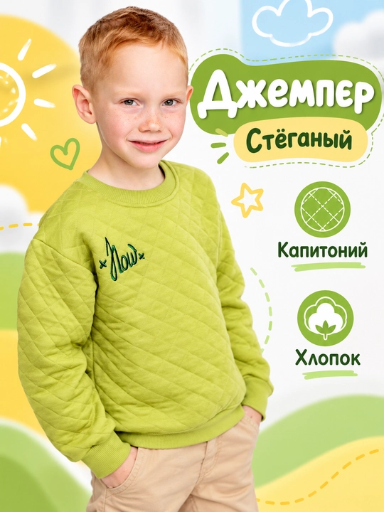 Свитшот детский, джемпер для мальчика ALMIVA - 