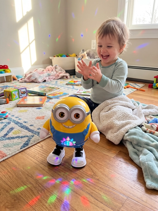 Интерактивная танцующая игрушка Dance Yellow Boy, со светом и музыкой, 3+ - 