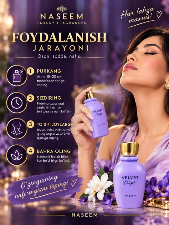 Ayollar uchun atirlar Naseem 100 ml