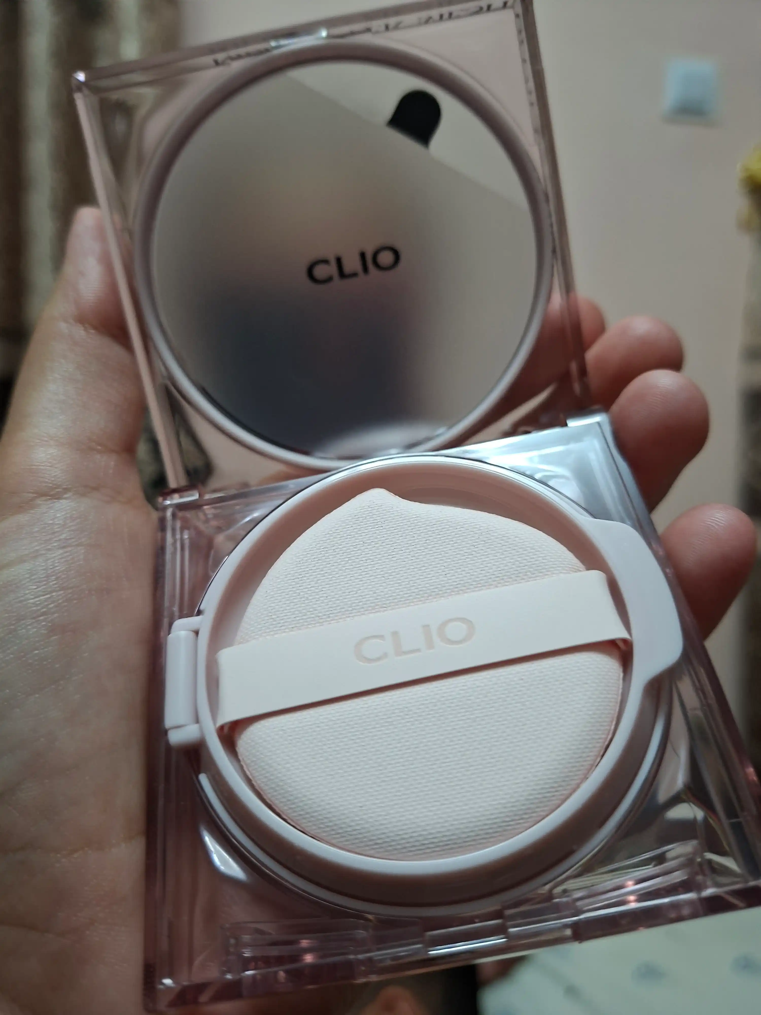 Увлажняющий и стойкий кушон с запаской Clio Kill Cover Mesh Glow Cushion Set spf 50+++