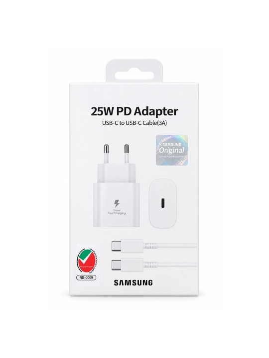 25W PD tezkor quvvatlash qurilmasi, USB-C adapter va Type-C - Type-C kabel