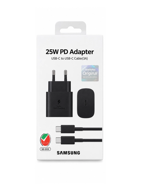 25W PD tezkor quvvatlash qurilmasi, USB-C adapter va Type-C - Type-C kabel