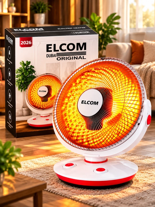 Elektr isitgich ELCOM, quyosh pechkasi, infraqizil isitkich, stol usti - 