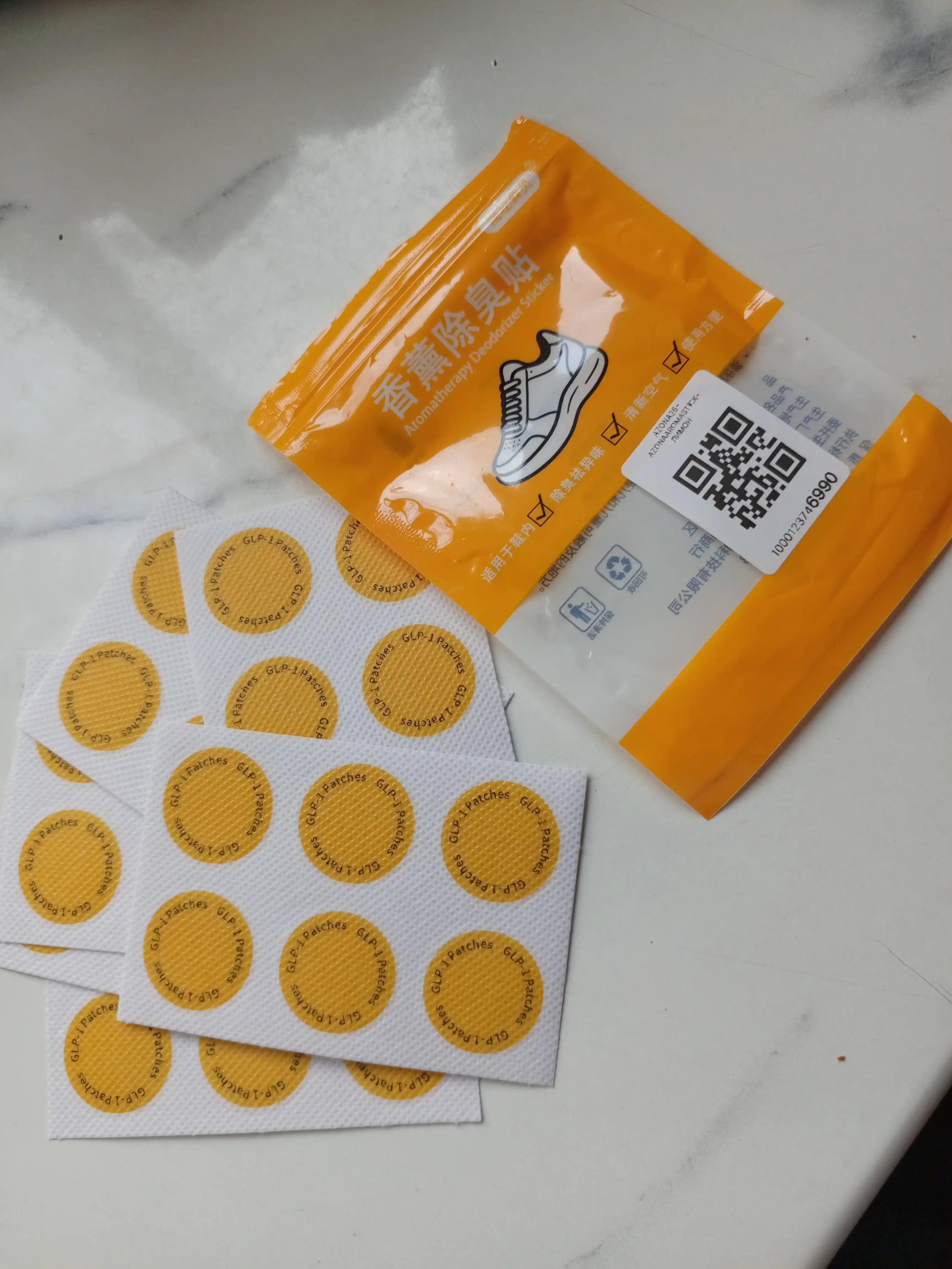 Oyoq kiyimlar uchun aromatik stiker – yoqimsiz hidga qarshi, 36 dona