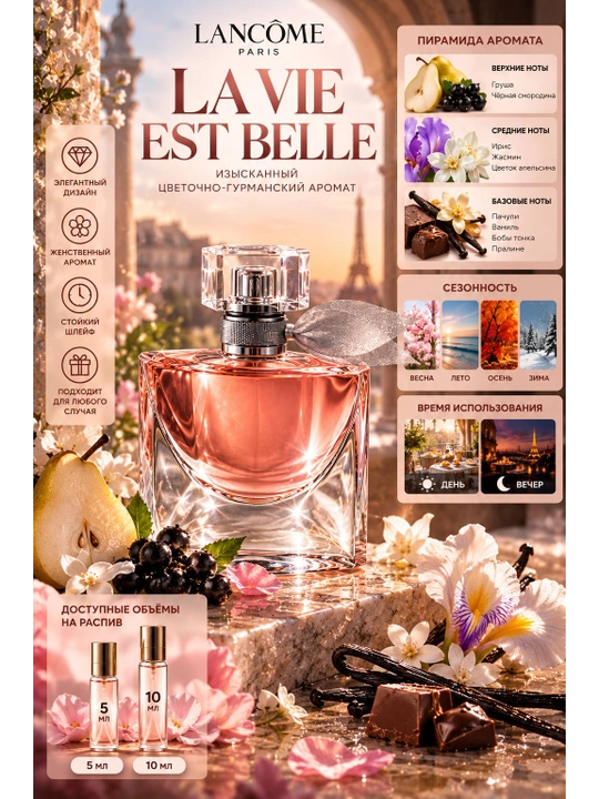 Lancôme La Vie Est Belle Eau de Parfum — женский парфюм на распив 5 мл и 10 мл