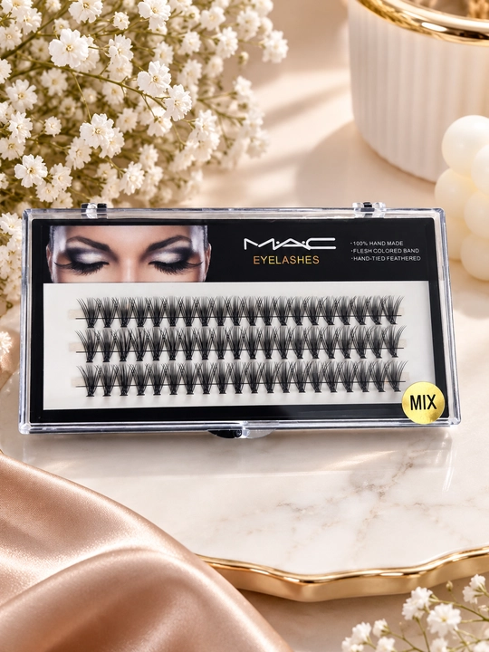 Пучковые ресницы M.A.C Eyelashes Mix, накладные ресницы пучки для макияжа и наращивания - 