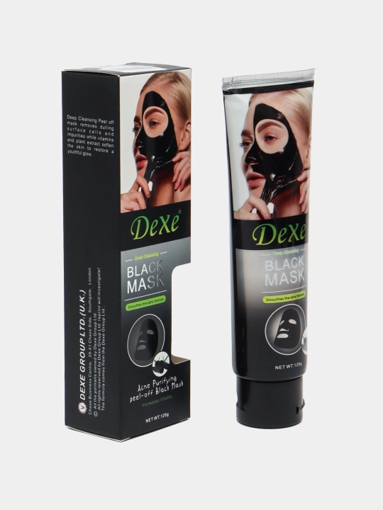 Dexe tozalovchi qora yuz niqobi, qora nuqta va akne uchun, 120 gr
