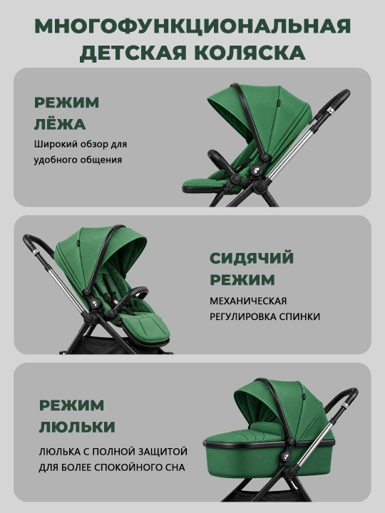 Детская коляска 2 в 1, высокая, с амортизацией, складная