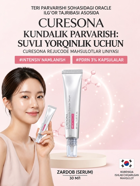 Dr. Oracle Curesona PDRN Сыворотка для лица, 30 мл-увлажнение, питание - 