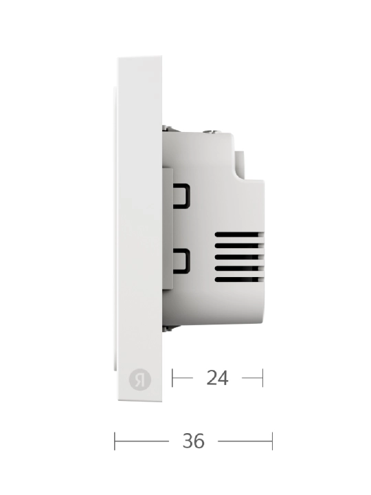 Yandex YNDX-00531 Smart Switch, 1-gang, Zigbee 3.0, Elis bilan, oq