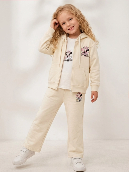 Qizlar uchun sportforma troyka,3-7 yosh, paxta mato, Mickey Mouse troyka