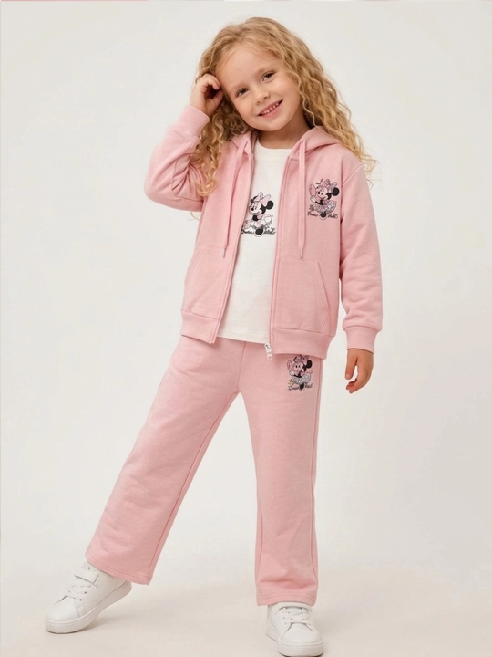 Qizlar uchun sportforma troyka,3-7 yosh, paxta mato, Mickey Mouse troyka