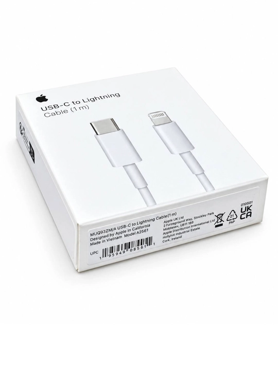 IPhone uchun 20W tezkor zaryadlovchi to‘plam, USB-C adapter va Lightning kabeli 1 m