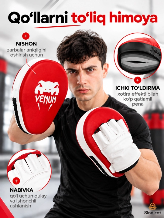 Boks va kikboksing, karate va taekvondo uchun mashg‘ulot oyoqlari, 2 dona