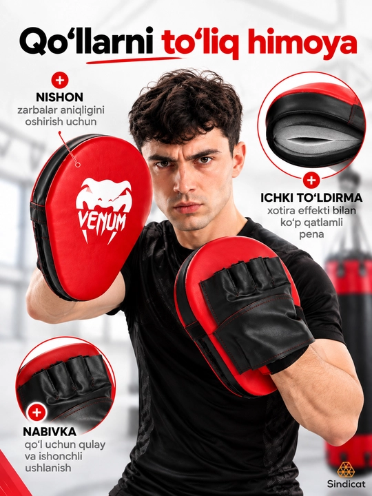 Boks va kikboksing, karate va taekvondo uchun mashg‘ulot oyoqlari, 2 dona
