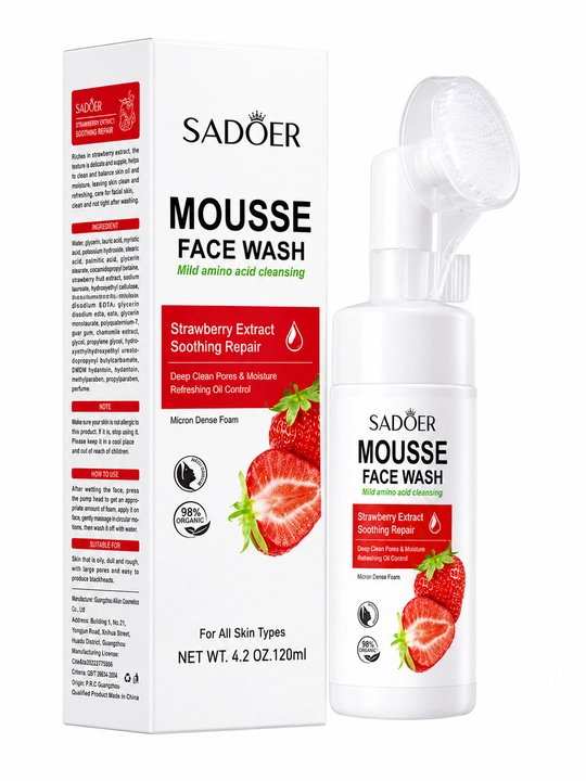 SADOER Mousse Face Wash — мягкая пенка-мусс для умывания лица, 3 вида