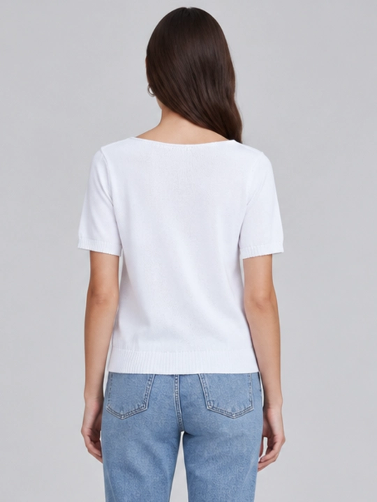 Yupqa ayollar trikotaj koftasi, Regular Fit, uzunligi songacha. 44-48 standart o‘lcham