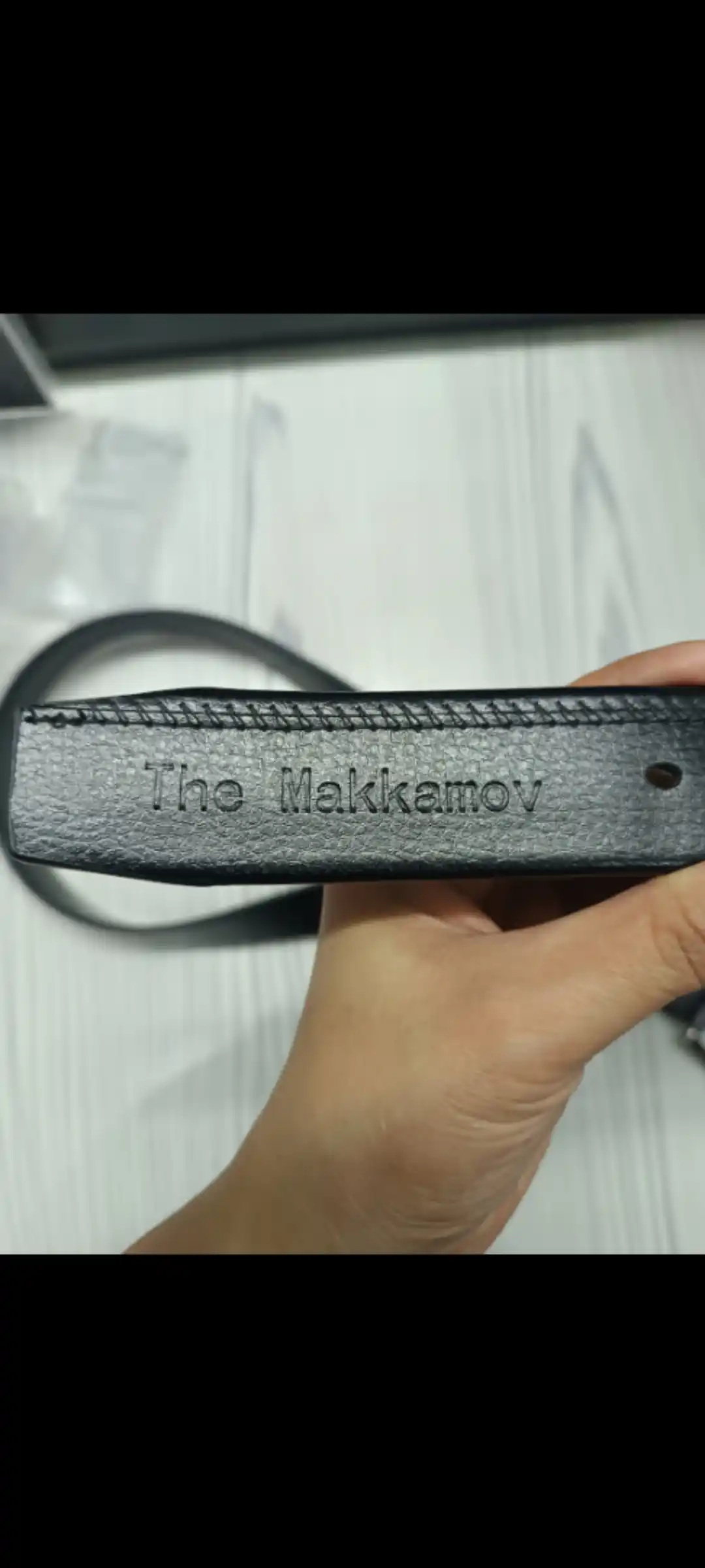 Мужской ремень The Makkamov из экокожи, 120–130 см, черный и коричневый