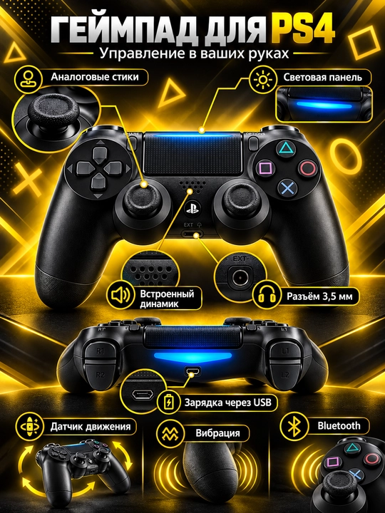 Playstation 4 Pro 1TB, o'yinlari oldindan o'rnatilgan, 2 ta joystik bilan