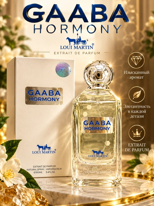GAABA HORMONY, Erkaklar va ayollar uchun noodatiy elegant va unikal atir, 100 ml