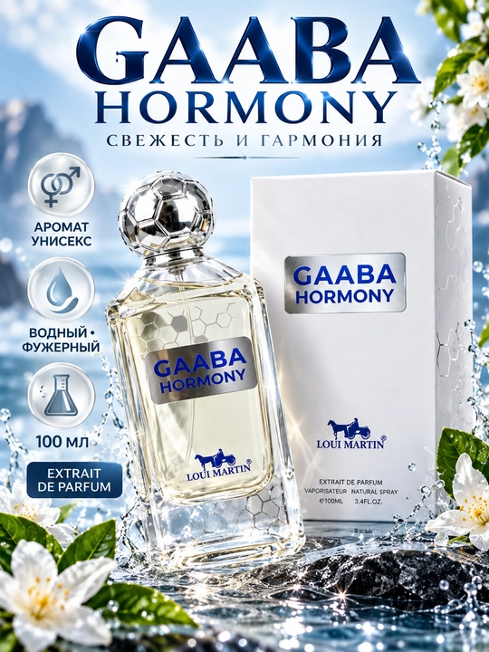 GAABA HORMONY, Erkaklar va ayollar uchun noodatiy elegant va unikal atir, 100 ml