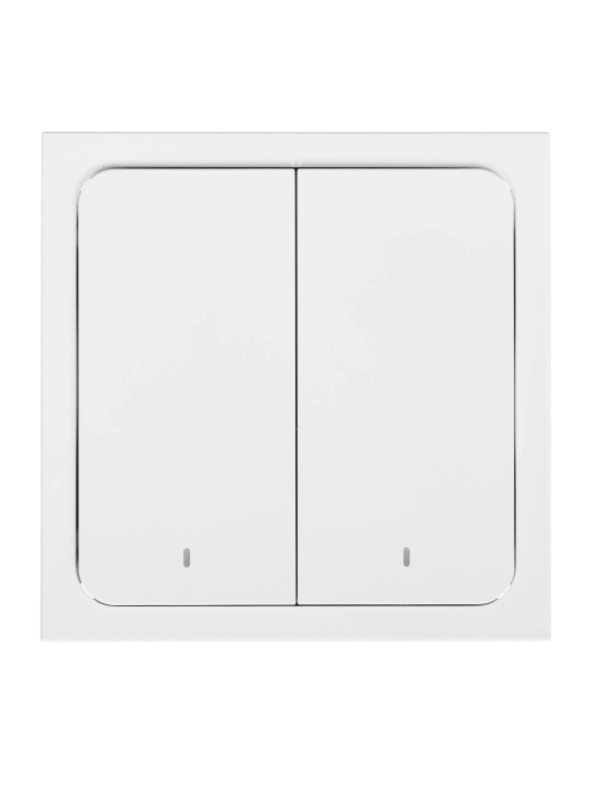 Умный выключатель Яндекс YNDX-00532, 2 клавиши, Zigbee 3.0, с Алисой, белый