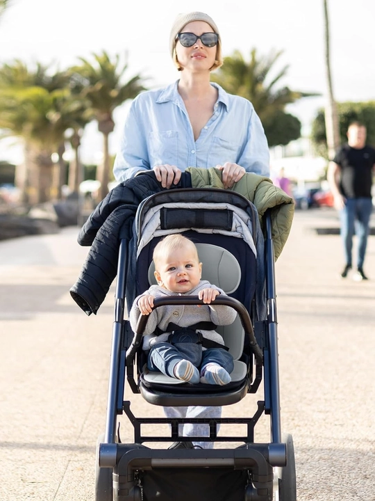 Momcozy Stroller Cooling Pad охлаждающий матрасик для детской коляски, голубой и серый