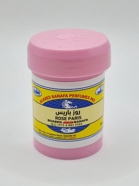 Парфюмированный дезодорант на основе квасцов Buabed Banafa Rose Paris, 50 г - 