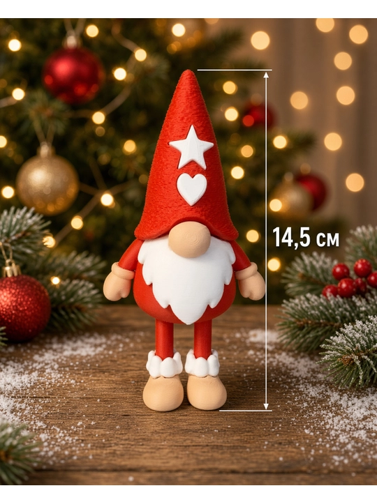 Yangi yil gnomlari, Yangi yil dekoratsiyasi, Yangi yil bezagi, gnomlar to‘plami, 2 dona