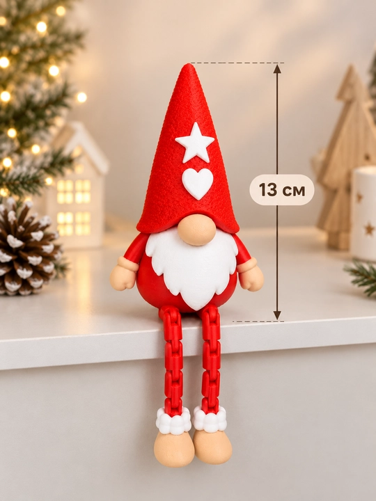 Yangi yil gnomlari, Yangi yil dekoratsiyasi, Yangi yil bezagi, gnomlar to‘plami, 2 dona