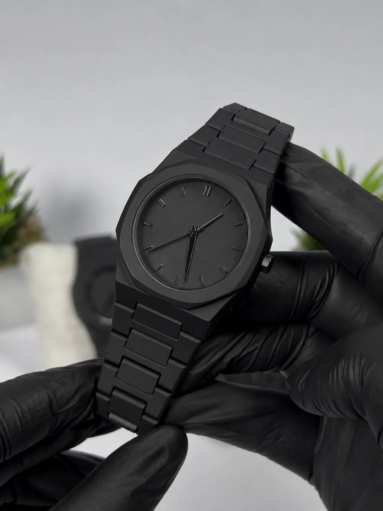 Aura Shadow Black - erkaklar soati, minimalizm uslubida