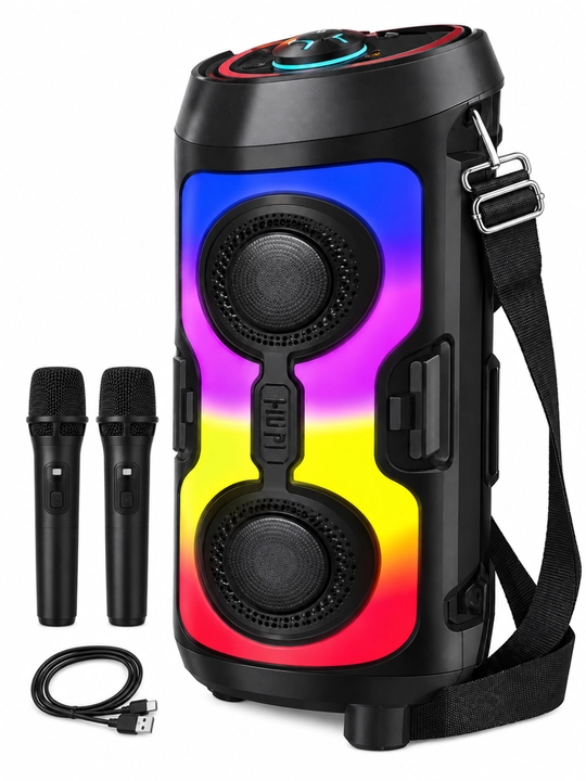 Колонка беспроводная Bluetooth музыкальная FM-радио и USB, аккумулятор 1200 мАч