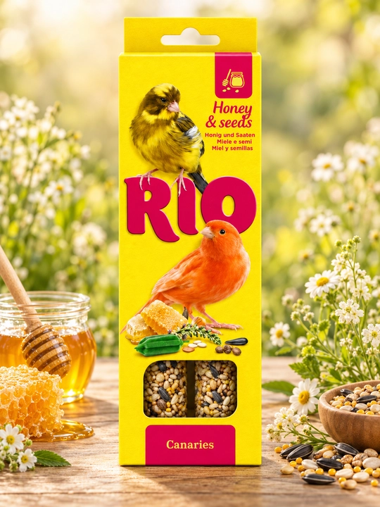 Kanareykalar uchun asal qo‘shilgan RIO mazali tayoqchalari, 85 g - 