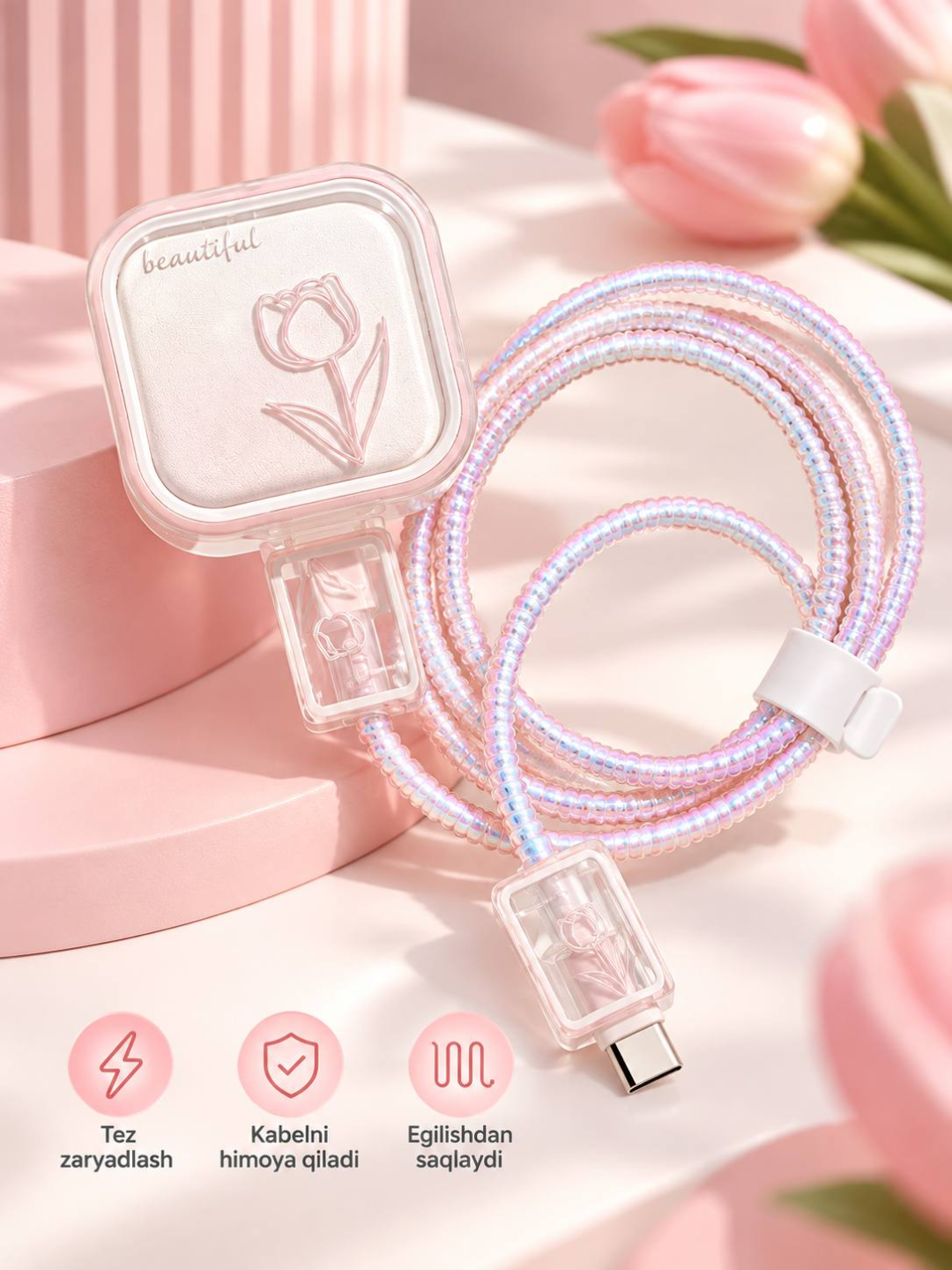 IPhone zaryadlovchi g‘ilofi, adapter g‘ilofi, zaryadlovchi himoyasi