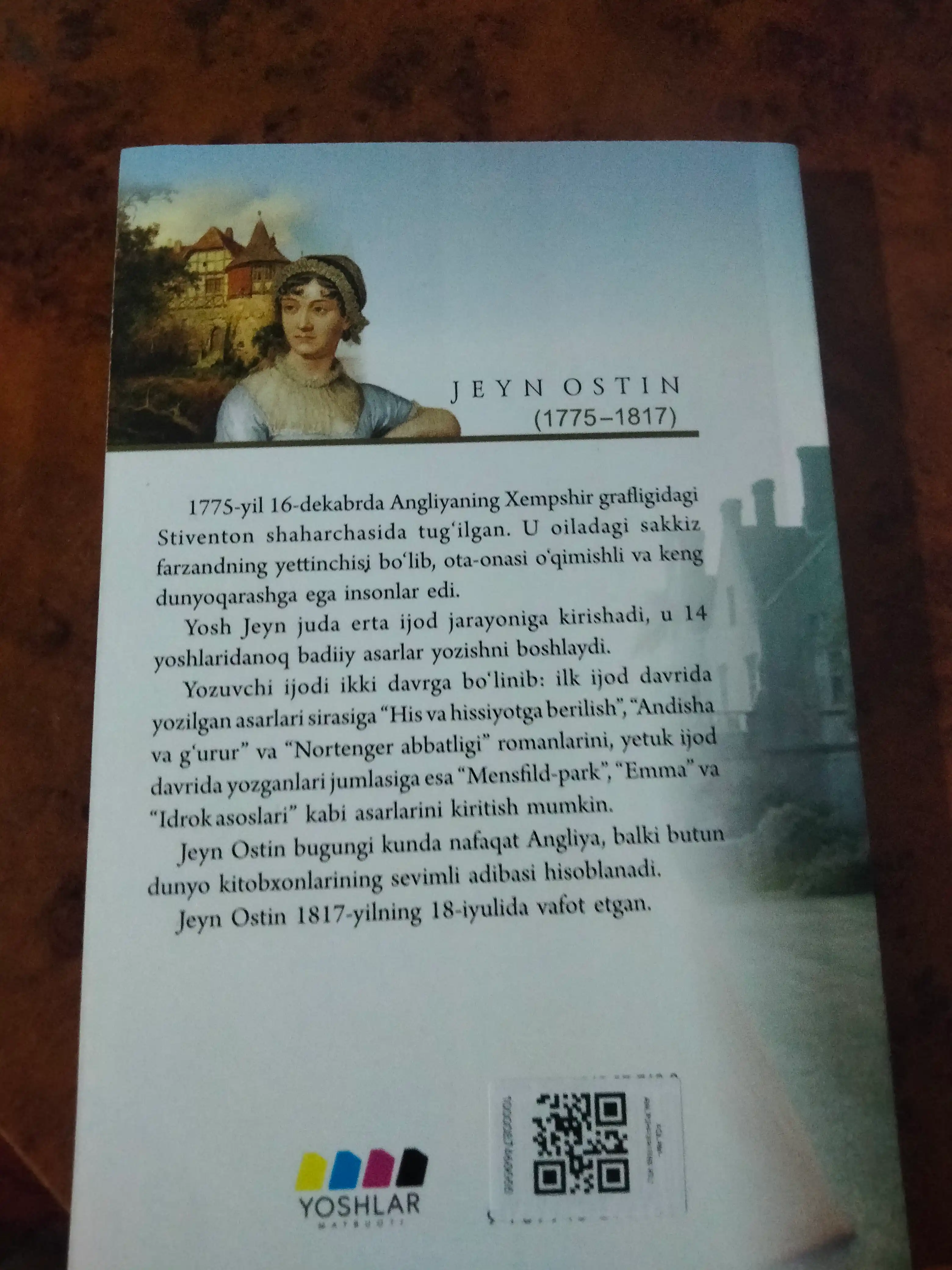 Andisha va g`urur  Jeyn Ostin