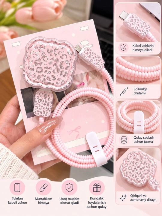IPhone zaryadlovchi g‘ilofi, adapter g‘ilofi, zaryadlovchi himoyasi - 
