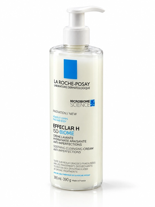 Effaclar H Iso-Biome 390 ml — yuz va tana uchun yumshoq tozalovchi krem