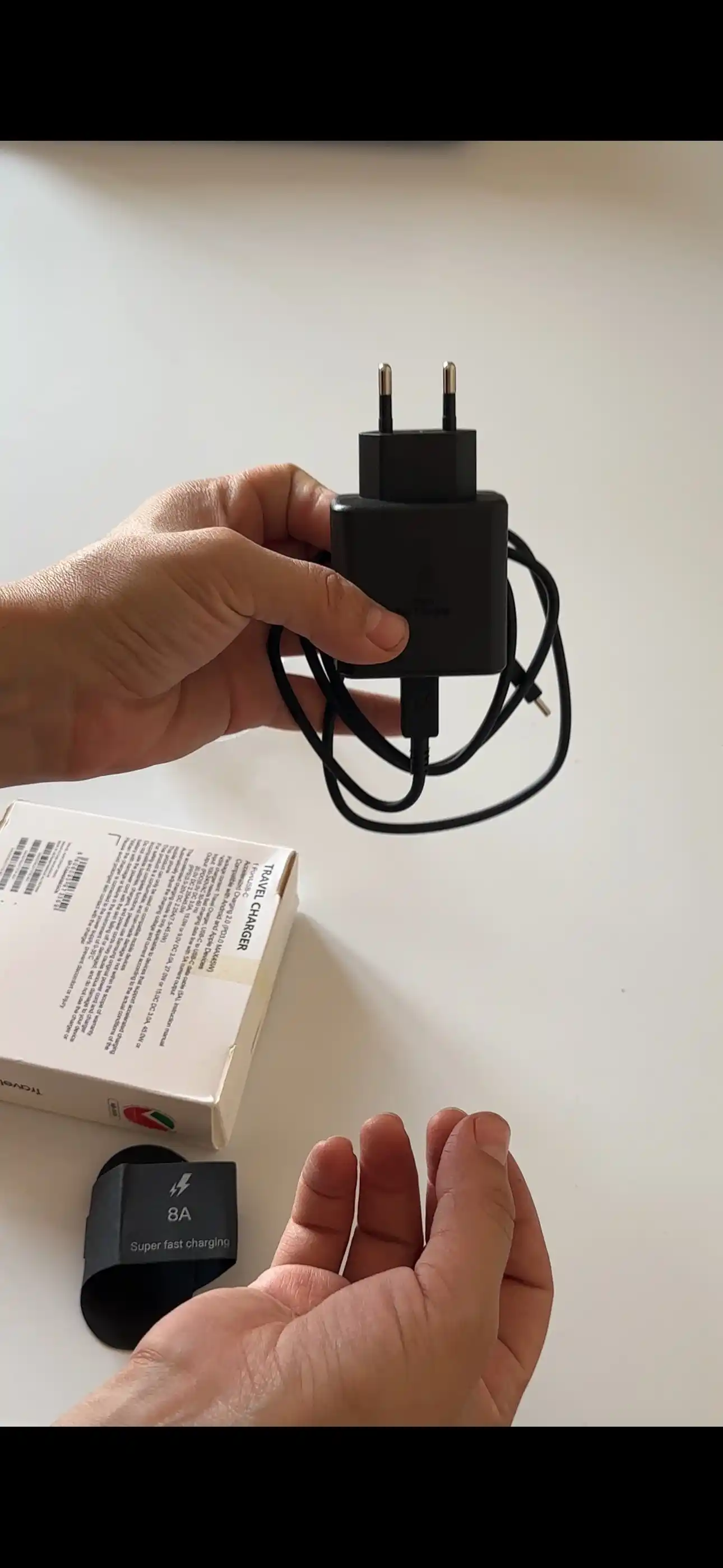 Adapteri, zaryadlovchi qurilma 45WT/Vatt pd tez zaryadlovchi Type-C 8A kabel bilan