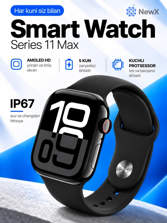 Smart Watch x series, умные часы, для мужчин и женщин, cовместим с Android и iPhone - 