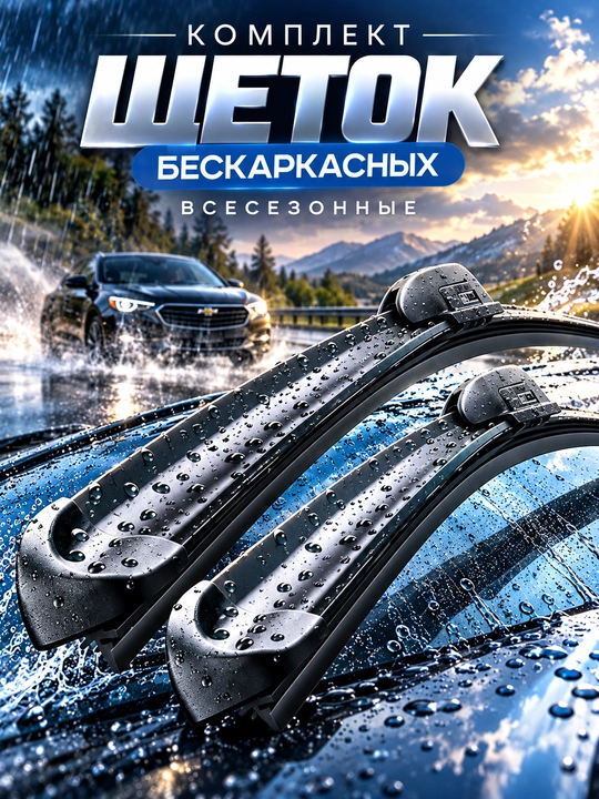 BetterOne Lexus Design avtomobil uchun karkassiz dvorniklar, 350–650 mm - 