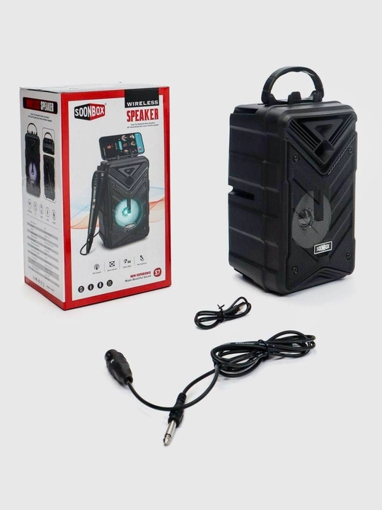 Simsiz kalonka SOONBOX S7, mikrofon va Bluetooth bilan, kuchli ovoz - 
