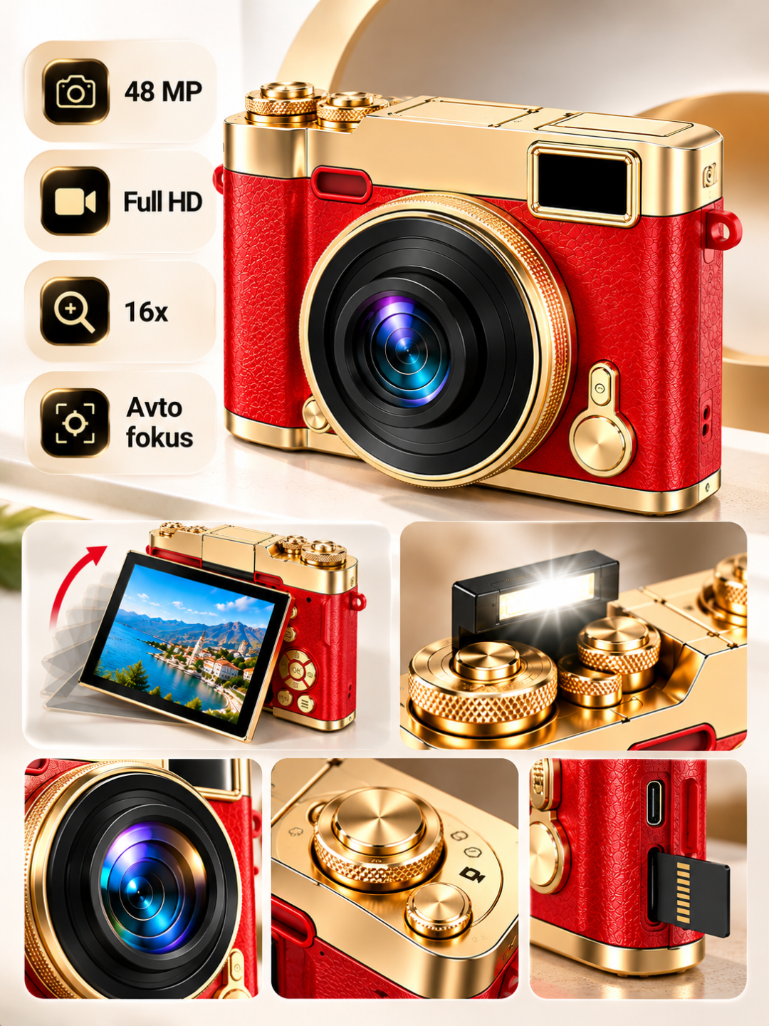 M9 Digital Camera — Mini Raqamli Fotoapparat