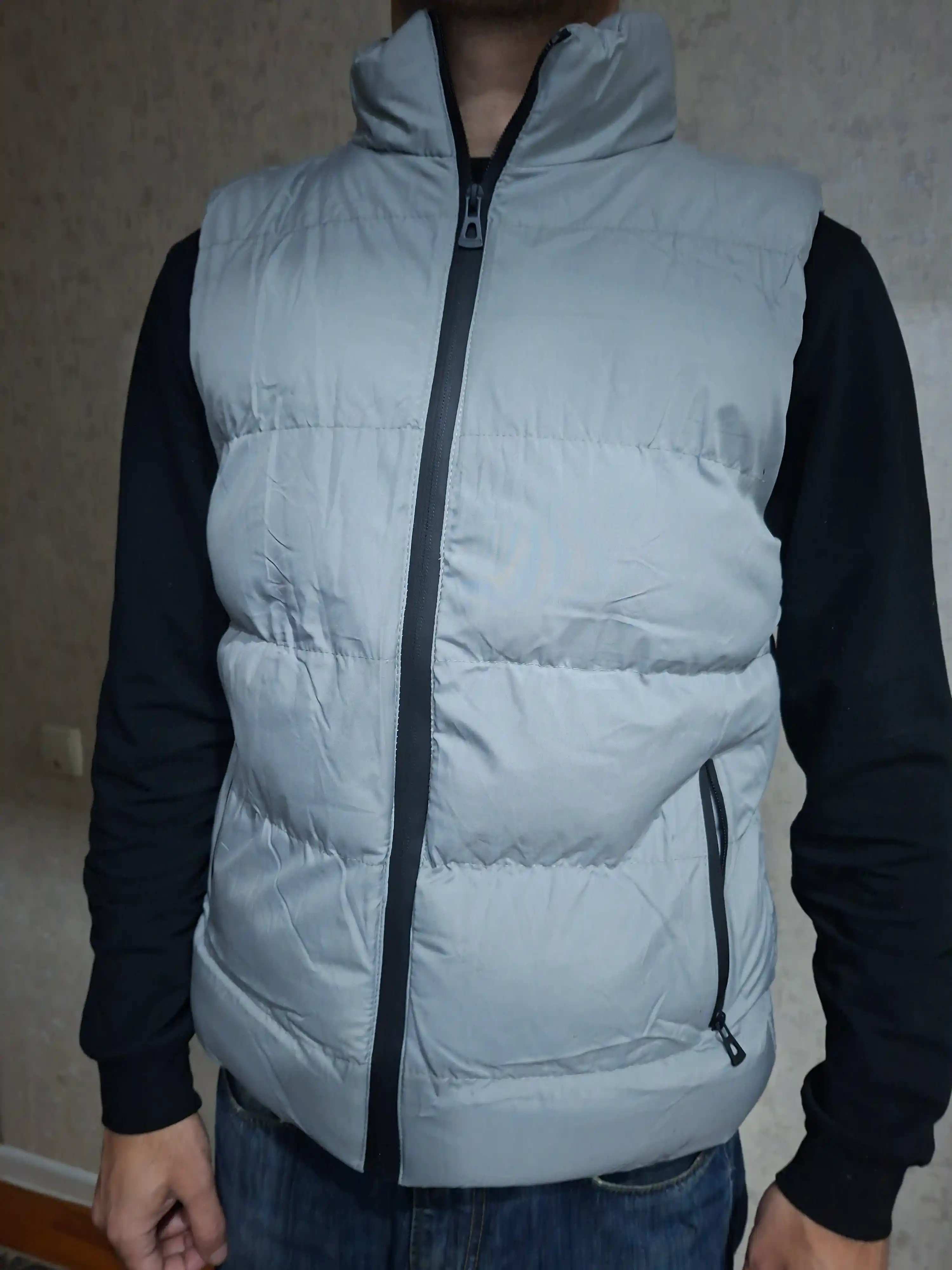 Erkaklar va ayollar uchun issiq jiletka — tikilgan bezrukavka, razmer S,M,L,XL,2XL,3XL