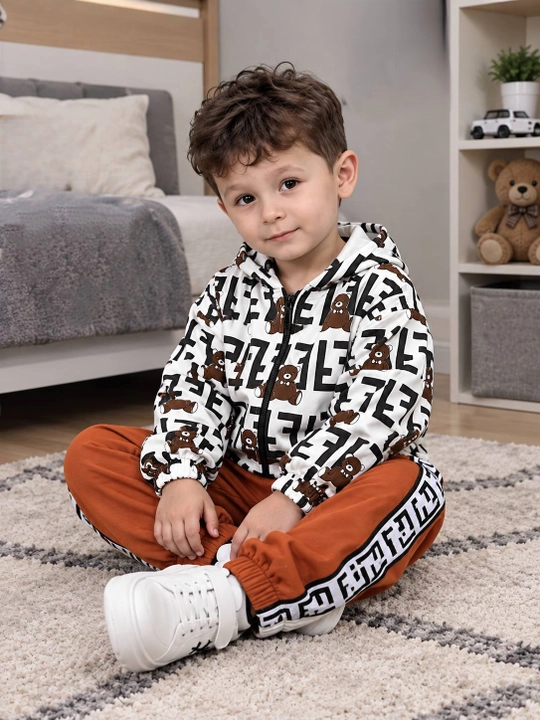 Детская одежда Fendi, вы можете почувствовать ткань. 95% хлопок, 5% лайкра, R: 3-4-5-6 лет