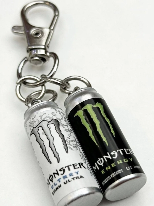 Брелок Monster Energy в виде мини-банки для ключей, 2 шт