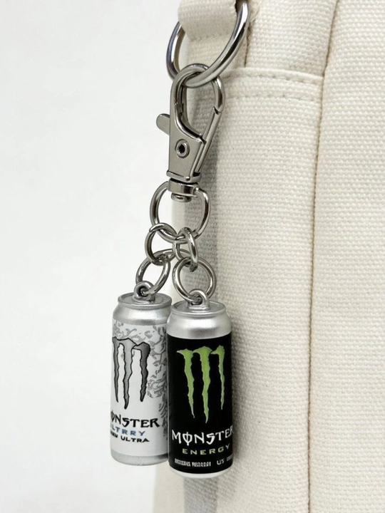 Брелок Monster Energy в виде мини-банки для ключей, 2 шт