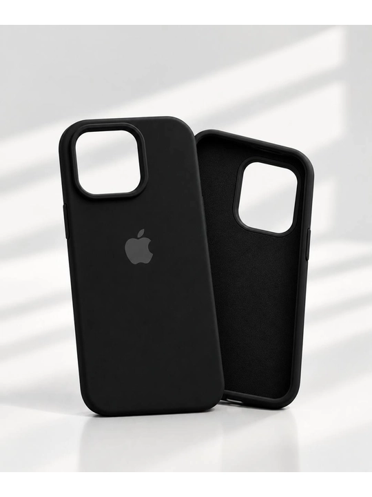 Силиконовый чехол для iPhone 13, 14, 15, 16 модели Pro, Max и Plus - 