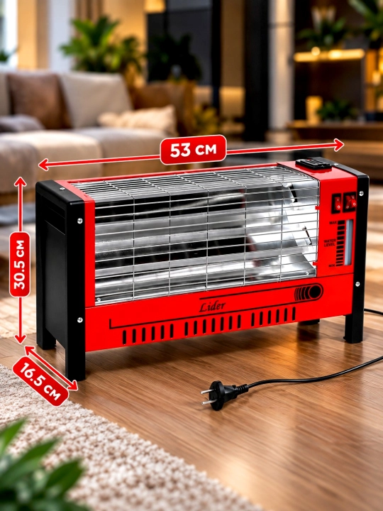 Электрический обогреватель MINIX, 2400 Вт, электропечка, для дома и офиса