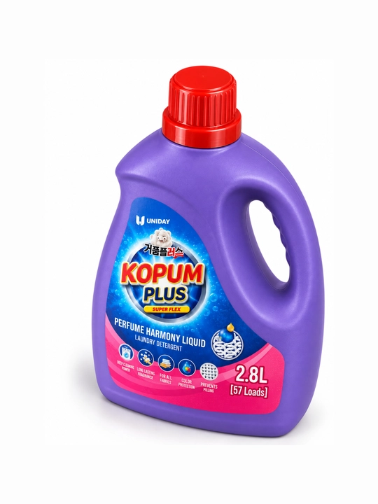 KOPUM PLUS Sweet Lily kir yuvish geli 2,8 l - yangilik, tozalik, avtomat, yarim avtomat