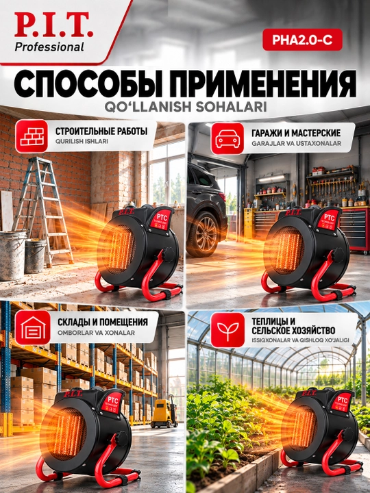 Тепловая пушка P.I.T. PHA2.0-C